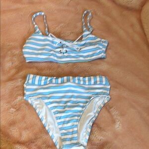 Splendid Striped high-waist Bikini Set -NWOT